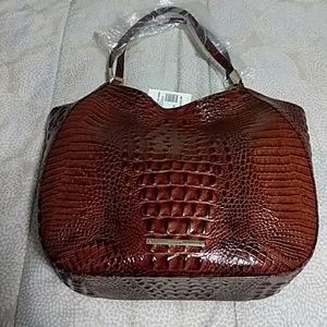 BRAND NEW Brahmin Thelma Pecan Melbourne Leather